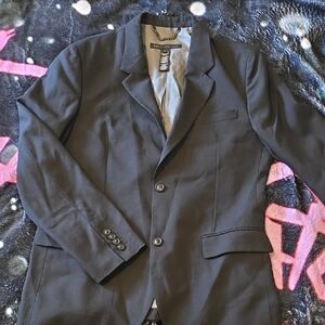 Marc By Marc Jacobs Black Sport Coat with Notched Lapels